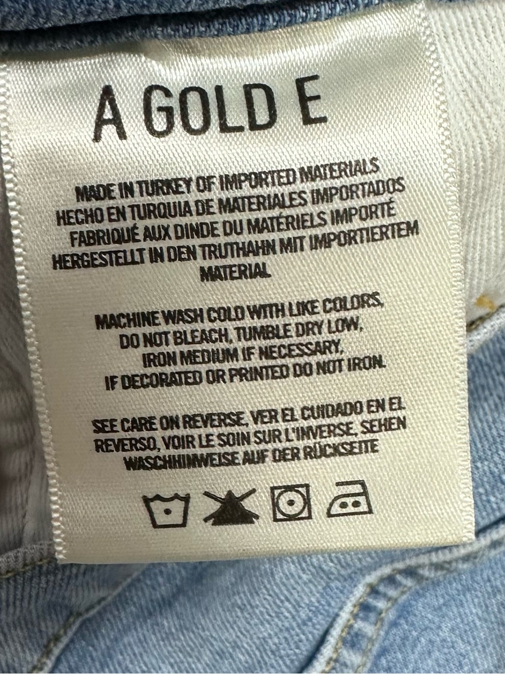 Agolde Isabel Slim Boyfriend Jeans Distressed Size 29 - Picture 4 of 5